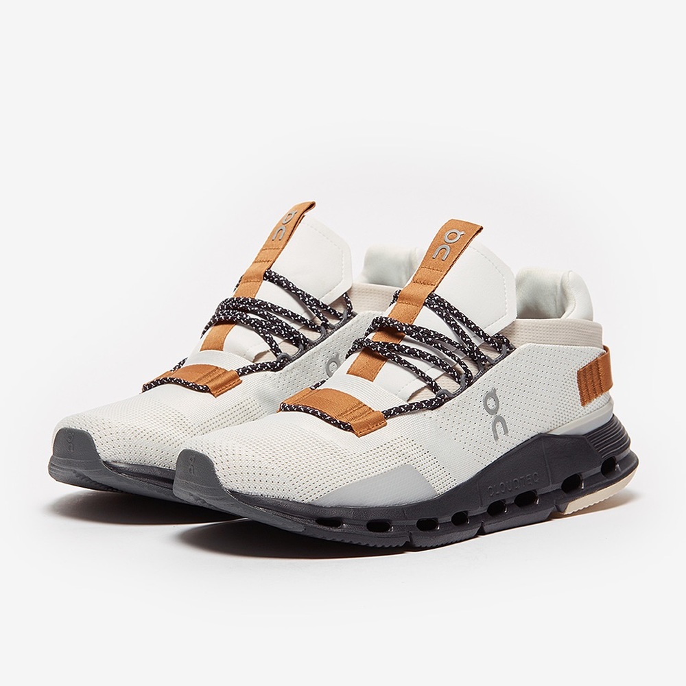 On Running Cloudnova Shoes in White Pecan Women’s Size 8.5 Brand NEW In Box